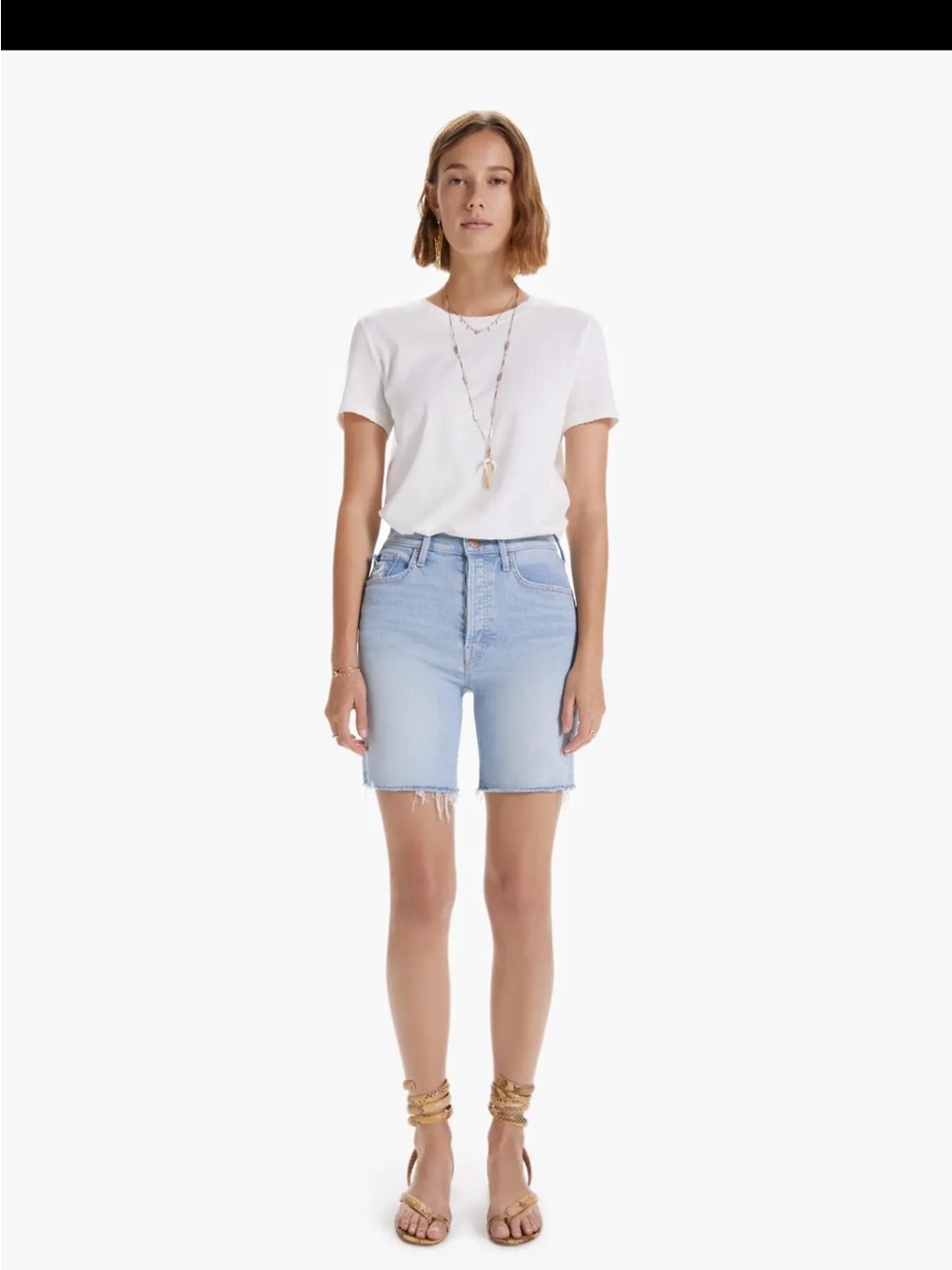 MOTHER The Tripper Cutoff Fray color: Lots Of Free Hugs Jeans in size 28
